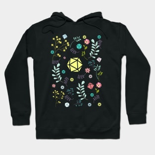 Flowers Plants and Succulents Polyhedral Dice Set Hoodie